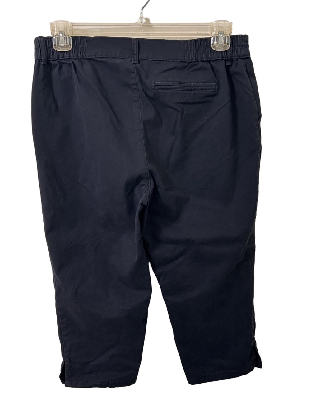 Style & Co Women’s Cropped twill capris black size 12P - Picture 2 of 11